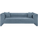  Manufacturer Color_Light Blue -- Everett 88.5" Light Blue Chenille Fabric Upholstered Sofa IMAGE 3