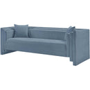  Manufacturer Color_Light Blue -- Everett 88.5" Light Blue Chenille Fabric Upholstered Sofa IMAGE 8
