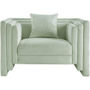 Meridian Everett Mint Chenille Fabric Chair IMAGE 3