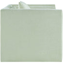  Manufacturer Color_Mint -- Everett Mint Chenille Fabric Upholstered Chair IMAGE 4