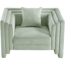 Meridian Everett Mint Chenille Fabric Chair IMAGE 6