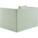  Manufacturer Color_Mint -- Everett Mint Chenille Fabric Upholstered Chair IMAGE 7