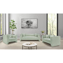  Manufacturer Color_Mint -- Everett 67" Mint Chenille Fabric Upholstered Loveseat IMAGE 14