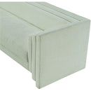 Meridian Everett Mint Chenille Fabric Sofa IMAGE 11