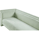 Meridian Everett Mint Chenille Fabric Sofa IMAGE 12