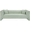  Manufacturer Color_Mint -- Everett 88.5" Mint Chenille Fabric Upholstered Sofa IMAGE 3