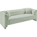 Manufacturer Color_Mint -- Everett 88.5" Mint Chenille Fabric Upholstered Sofa IMAGE 9