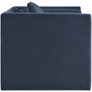 Meridian Everett Navy Chenille Fabric Chair IMAGE 4