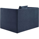 Manufacturer Color_Navy -- Everett Navy Chenille Fabric Upholstered Chair IMAGE 5