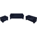  Manufacturer Color_Navy -- Everett Navy Chenille Fabric Upholstered Chair IMAGE 9