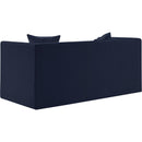  Manufacturer Color_Navy -- Everett 67" Navy Chenille Fabric Upholstered Loveseat IMAGE 7