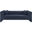  Manufacturer Color_Navy -- Everett 88.5" Navy Chenille Fabric Upholstered Sofa IMAGE 3