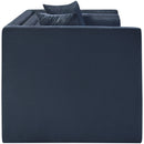 Manufacturer Color_Navy -- Everett 88.5" Navy Chenille Fabric Upholstered Sofa IMAGE 4
