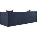 Meridian Everett Navy Chenille Fabric Sofa IMAGE 5