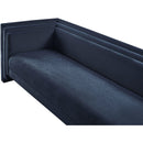  Manufacturer Color_Navy -- Everett 88.5" Navy Chenille Fabric Upholstered Sofa IMAGE 8