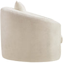 Meridian Penelope Beige Chenille Fabric Chair IMAGE 4