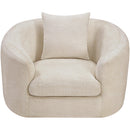 Meridian Penelope Beige Chenille Fabric Chair IMAGE 6