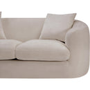  Manufacturer Color_Beige -- Meridian Penelope Stationary Fabric Loveseat IMAGE 10
