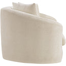 Meridian Penelope Beige Chenille Fabric Loveseat IMAGE 4