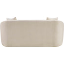 Meridian Penelope Beige Chenille Fabric Loveseat IMAGE 5