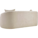 Meridian Penelope Beige Chenille Fabric Loveseat IMAGE 7