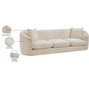 Meridian Penelope Beige Chenille Fabric Sofa IMAGE 15