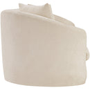 Meridian Penelope Beige Chenille Fabric Sofa IMAGE 4