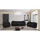 Meridian Penelope Black Chenille Fabric Chair IMAGE 14