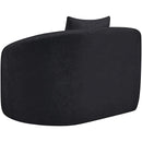  Manufacturer Color_Black -- Penelope Black Chenille Fabric Upholstered Chair IMAGE 5