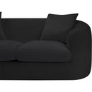  Manufacturer Color_Black -- Penelope 66.5" Black Chenille Fabric Upholstered Loveseat IMAGE 10