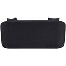  Manufacturer Color_Black -- Penelope 66.5" Black Chenille Fabric Upholstered Loveseat IMAGE 5