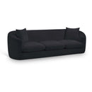  Manufacturer Color_Black -- Penelope 92.5" Black Chenille Fabric Upholstered Sofa IMAGE 1