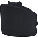Meridian Penelope Black Chenille Fabric Sofa IMAGE 3