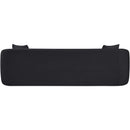 Meridian Penelope Black Chenille Fabric Sofa IMAGE 4