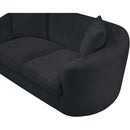  Manufacturer Color_Black -- Penelope 92.5" Black Chenille Fabric Upholstered Sofa IMAGE 7