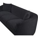  Manufacturer Color_Black -- Penelope 92.5" Black Chenille Fabric Upholstered Sofa IMAGE 8