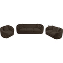 Meridian Penelope Brown Chenille Fabric Chair IMAGE 10