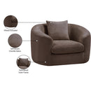 Manufacturer Color_Brown -- Penelope Brown Chenille Fabric Upholstered Chair IMAGE 13