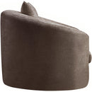 Meridian Penelope Brown Chenille Fabric Chair IMAGE 4