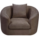 Manufacturer Color_Brown -- Penelope Brown Chenille Fabric Upholstered Chair IMAGE 6