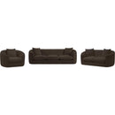 Meridian Penelope Brown Chenille Fabric Sofa IMAGE 11