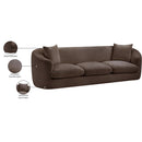 Meridian Penelope Brown Chenille Fabric Sofa IMAGE 15