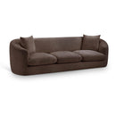  Manufacturer Color_Brown -- Penelope 92.5" Brown Chenille Fabric Upholstered Sofa IMAGE 1