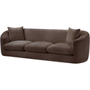  Manufacturer Color_Brown -- Penelope 92.5" Brown Chenille Fabric Upholstered Sofa IMAGE 8