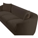  Manufacturer Color_Brown -- Penelope 92.5" Brown Chenille Fabric Upholstered Sofa IMAGE 9