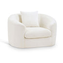  Manufacturer Color_Cream -- Penelope Cream Chenille Fabric Upholstered Chair IMAGE 1