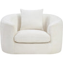  Manufacturer Color_Cream -- Penelope Cream Chenille Fabric Upholstered Chair IMAGE 3