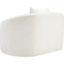 Meridian Penelope Cream Chenille Fabric Chair IMAGE 7