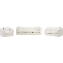  Manufacturer Color_Cream -- Penelope 66.5" Cream Chenille Fabric Upholstered Loveseat IMAGE 11