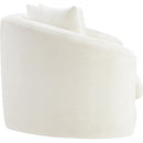  Manufacturer Color_Cream -- Penelope 66.5" Cream Chenille Fabric Upholstered Loveseat IMAGE 4
